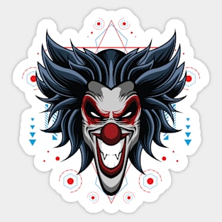 Cynical clown Sticker